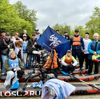 Команда ЦИТО преодолела 7 километров в гонке на велосапах