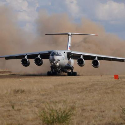 Il-76MD-90A has Made its First off-Runway Landing and Takeoff