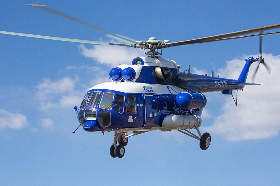 «Вертолеты России» передали авиакомпании «Газпром авиа» два Ми-8АМТ