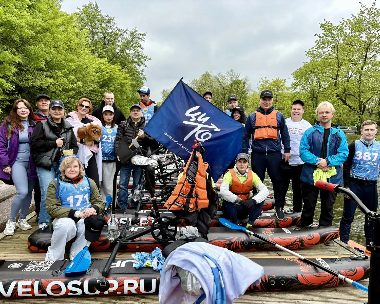 Команда ЦИТО преодолела 7 километров в гонке на велосапах
